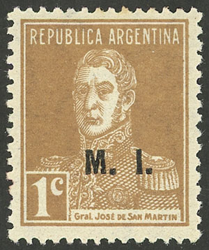 Lot 1191 - Argentina official stamps -  Guillermo Jalil - Philatino Auction # 2348 ARGENTINA: General auction with material of all periods, including rarities