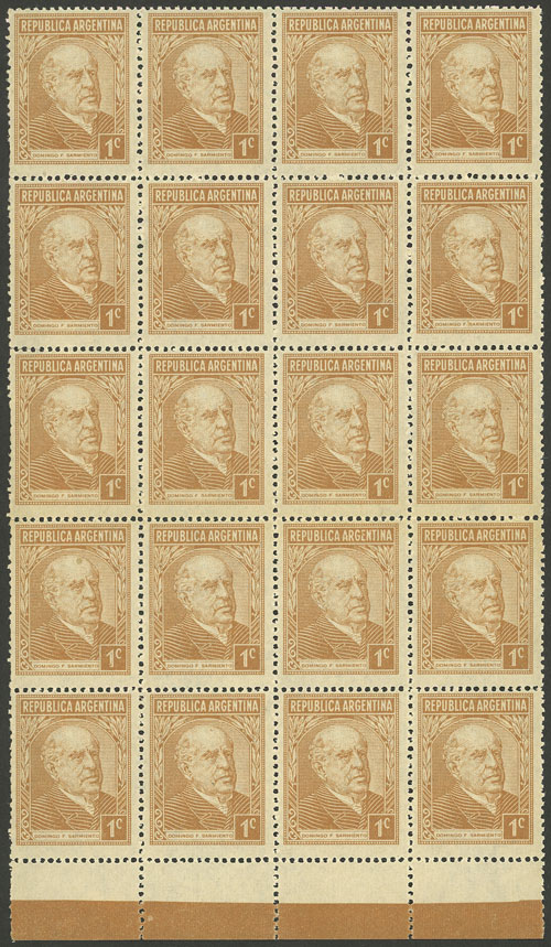 Lot 508 - Argentina general issues -  Guillermo Jalil - Philatino Auction # 2348 ARGENTINA: General auction with material of all periods, including rarities