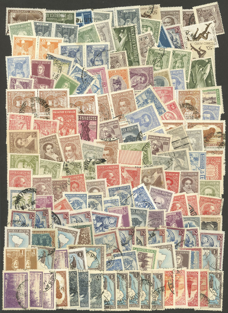 Lot 1500 - Argentina Lots and Collections -  Guillermo Jalil - Philatino Auction # 2348 ARGENTINA: General auction with material of all periods, including rarities