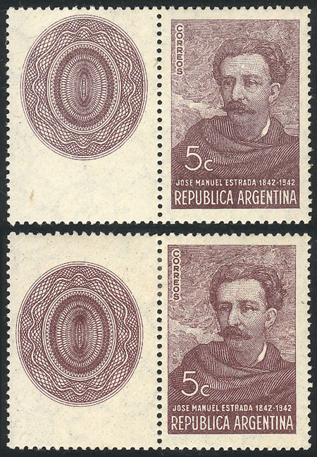 Lot 570 - Argentina general issues -  Guillermo Jalil - Philatino Auction # 2348 ARGENTINA: General auction with material of all periods, including rarities