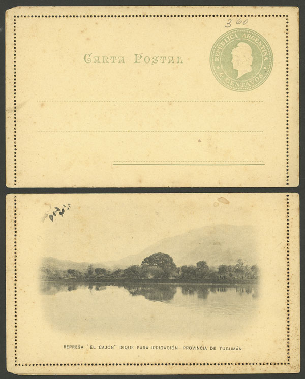 Lot 1312 - Argentina Postal stationery - Guillermo Jalil - Philatino Auction # 2348 ARGENTINA: General auction with material of all periods, including rarities Lot 1312 - Argentina Postal stationery - Guillermo Jalil - Philatino Auction # 2348 ARGENTINA: General auction with material of all periods, including rarities