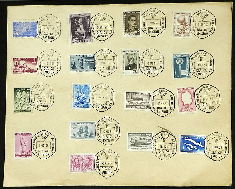 Lot 707 - Argentina general issues -  Guillermo Jalil - Philatino Auction # 2348 ARGENTINA: General auction with material of all periods, including rarities