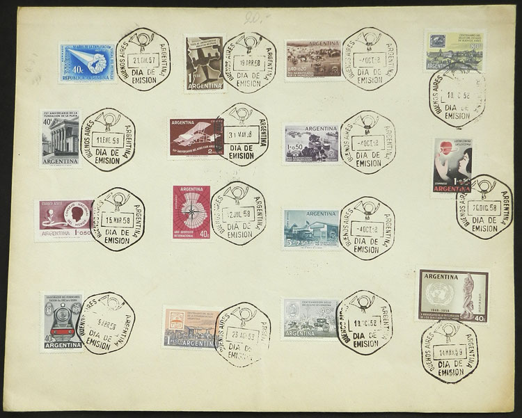 Lot 709 - Argentina general issues -  Guillermo Jalil - Philatino Auction # 2348 ARGENTINA: General auction with material of all periods, including rarities