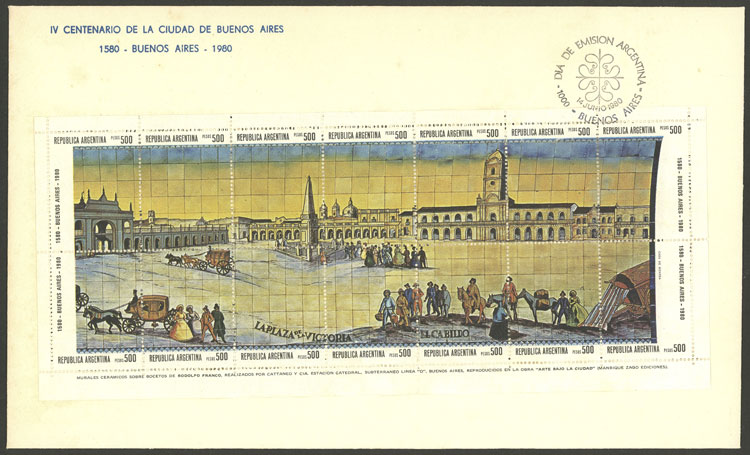 Lot 1119 - Argentina souvenir sheets - Guillermo Jalil - Philatino Auction # 2348 ARGENTINA: General auction with material of all periods, including rarities Lot 1119 - Argentina souvenir sheets - Guillermo Jalil - Philatino Auction # 2348 ARGENTINA: General auction with material of all periods, including rarities
