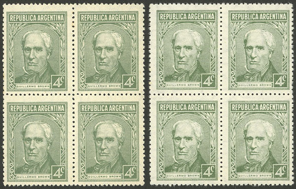 Lot 471 - Argentina general issues -  Guillermo Jalil - Philatino Auction # 2348 ARGENTINA: General auction with material of all periods, including rarities