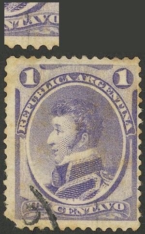 Lot 175 - Argentina general issues -  Guillermo Jalil - Philatino Auction # 2348 ARGENTINA: General auction with material of all periods, including rarities