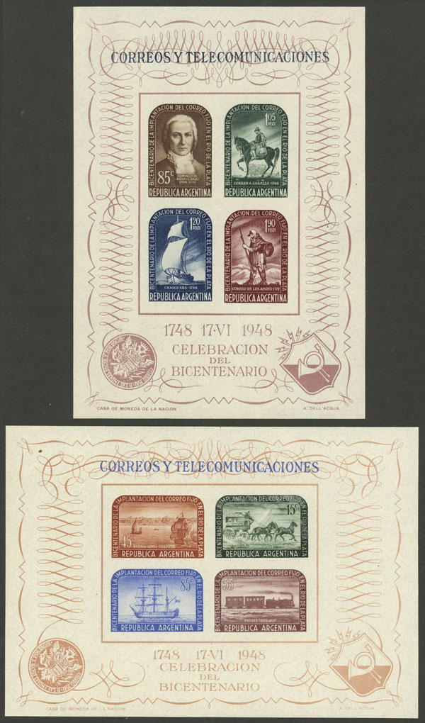 Lot 1104 - Argentina souvenir sheets - Guillermo Jalil - Philatino Auction # 2348 ARGENTINA: General auction with material of all periods, including rarities Lot 1104 - Argentina souvenir sheets - Guillermo Jalil - Philatino Auction # 2348 ARGENTINA: General auction with material of all periods, including rarities