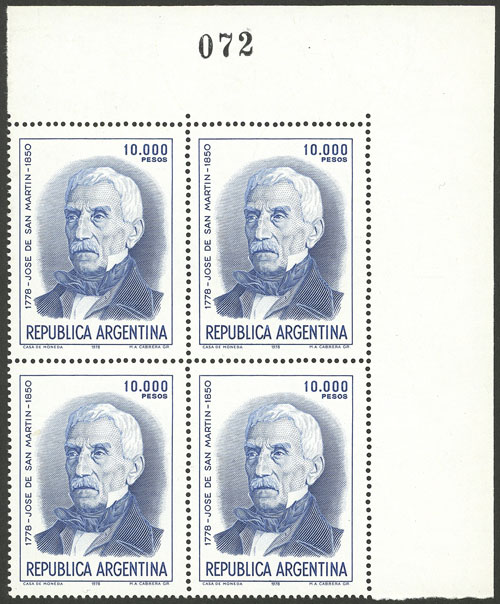 Lot 955 - Argentina general issues - Guillermo Jalil - Philatino Auction # 2348 ARGENTINA: General auction with material of all periods, including rarities Lot 955 - Argentina general issues - Guillermo Jalil - Philatino Auction # 2348 ARGENTINA: General auction with material of all periods, including rarities