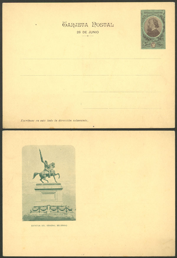 Lot 1338 - Argentina Postal stationery - Guillermo Jalil - Philatino Auction # 2348 ARGENTINA: General auction with material of all periods, including rarities Lot 1338 - Argentina Postal stationery - Guillermo Jalil - Philatino Auction # 2348 ARGENTINA: General auction with material of all periods, including rarities