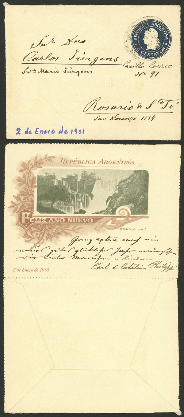 Lot 1326 - Argentina Postal stationery - Guillermo Jalil - Philatino Auction # 2348 ARGENTINA: General auction with material of all periods, including rarities Lot 1326 - Argentina Postal stationery - Guillermo Jalil - Philatino Auction # 2348 ARGENTINA: General auction with material of all periods, including rarities