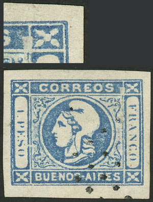 Lot 36 - Argentina cabecitas - Guillermo Jalil - Philatino Auction # 2348 ARGENTINA: General auction with material of all periods, including rarities Lot 36 - Argentina cabecitas - Guillermo Jalil - Philatino Auction # 2348 ARGENTINA: General auction with material of all periods, including rarities
