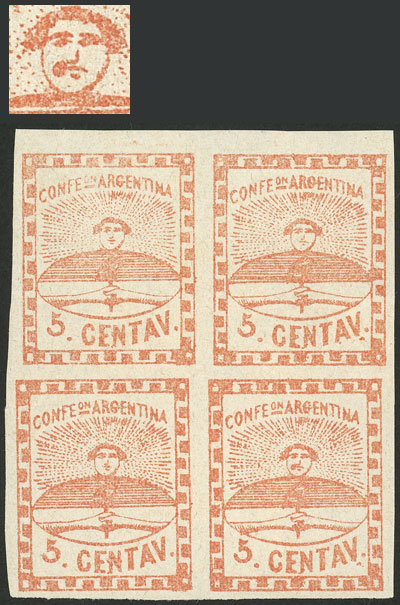 Lot 58 - Argentina confederation -  Guillermo Jalil - Philatino Auction # 2348 ARGENTINA: General auction with material of all periods, including rarities