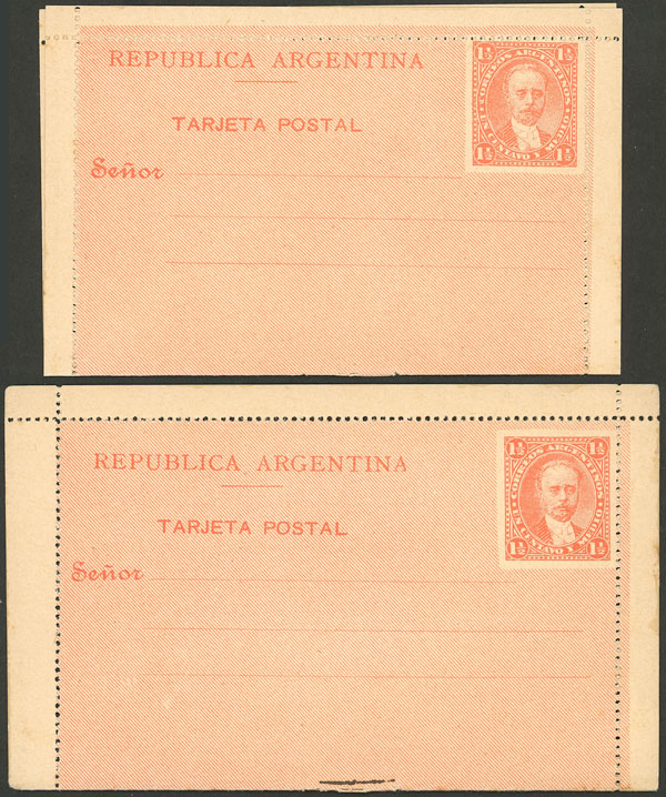Lot 1309 - Argentina Postal stationery - Guillermo Jalil - Philatino Auction # 2348 ARGENTINA: General auction with material of all periods, including rarities Lot 1309 - Argentina Postal stationery - Guillermo Jalil - Philatino Auction # 2348 ARGENTINA: General auction with material of all periods, including rarities