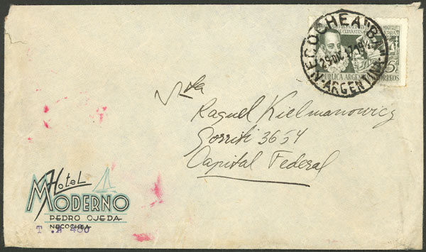 Lot 1393 - Argentina postal history -  Guillermo Jalil - Philatino Auction # 2348 ARGENTINA: General auction with material of all periods, including rarities