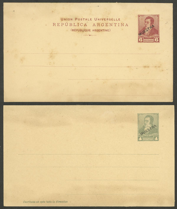 Lot 1329 - Argentina Postal stationery - Guillermo Jalil - Philatino Auction # 2348 ARGENTINA: General auction with material of all periods, including rarities Lot 1329 - Argentina Postal stationery - Guillermo Jalil - Philatino Auction # 2348 ARGENTINA: General auction with material of all periods, including rarities