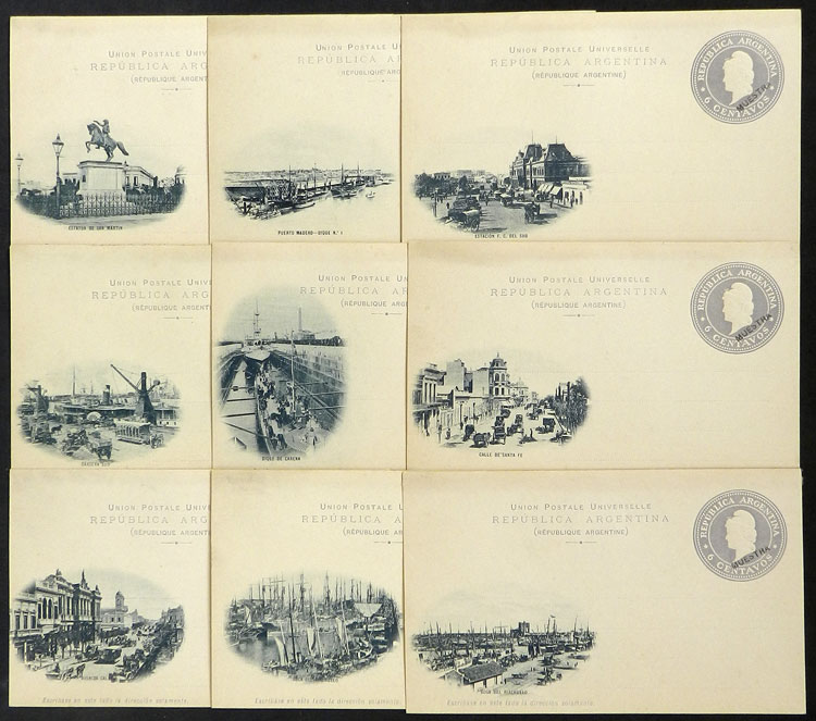 Lot 1333 - Argentina Postal stationery - Guillermo Jalil - Philatino Auction # 2348 ARGENTINA: General auction with material of all periods, including rarities Lot 1333 - Argentina Postal stationery - Guillermo Jalil - Philatino Auction # 2348 ARGENTINA: General auction with material of all periods, including rarities