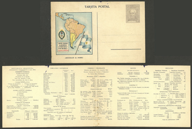 Lot 1341 - Argentina Postal stationery - Guillermo Jalil - Philatino Auction # 2348 ARGENTINA: General auction with material of all periods, including rarities Lot 1341 - Argentina Postal stationery - Guillermo Jalil - Philatino Auction # 2348 ARGENTINA: General auction with material of all periods, including rarities