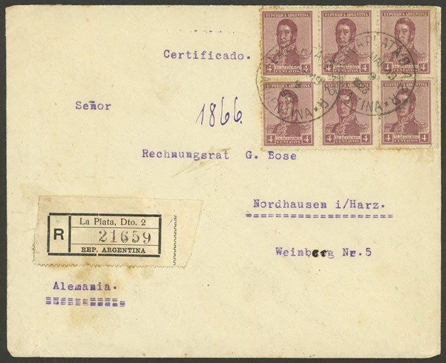 Lot 1358 - Argentina postal history - Guillermo Jalil - Philatino Auction # 2348 ARGENTINA: General auction with material of all periods, including rarities Lot 1358 - Argentina postal history - Guillermo Jalil - Philatino Auction # 2348 ARGENTINA: General auction with material of all periods, including rarities