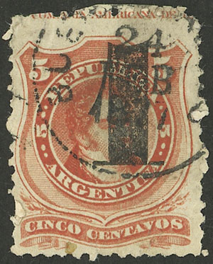 Lot 196 - Argentina general issues -  Guillermo Jalil - Philatino Auction # 2348 ARGENTINA: General auction with material of all periods, including rarities