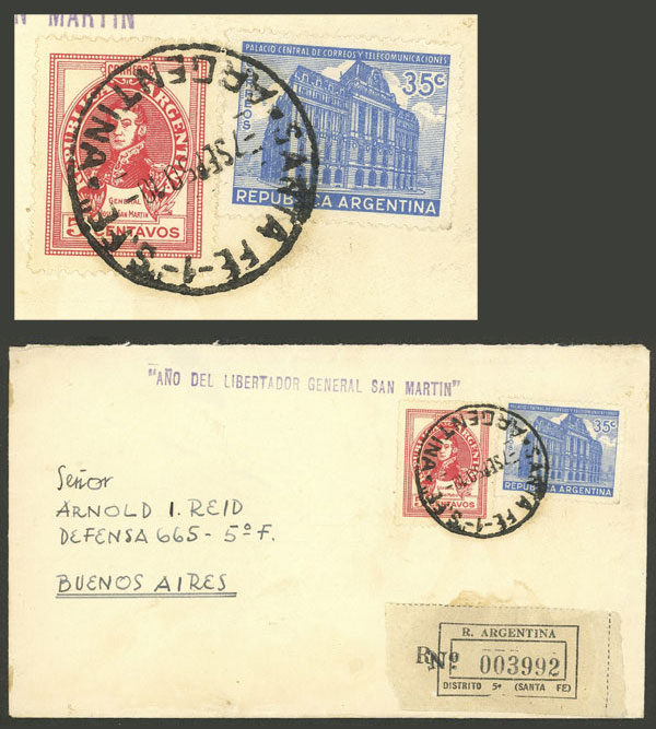 Lot 1407 - Argentina postal history -  Guillermo Jalil - Philatino Auction # 2348 ARGENTINA: General auction with material of all periods, including rarities