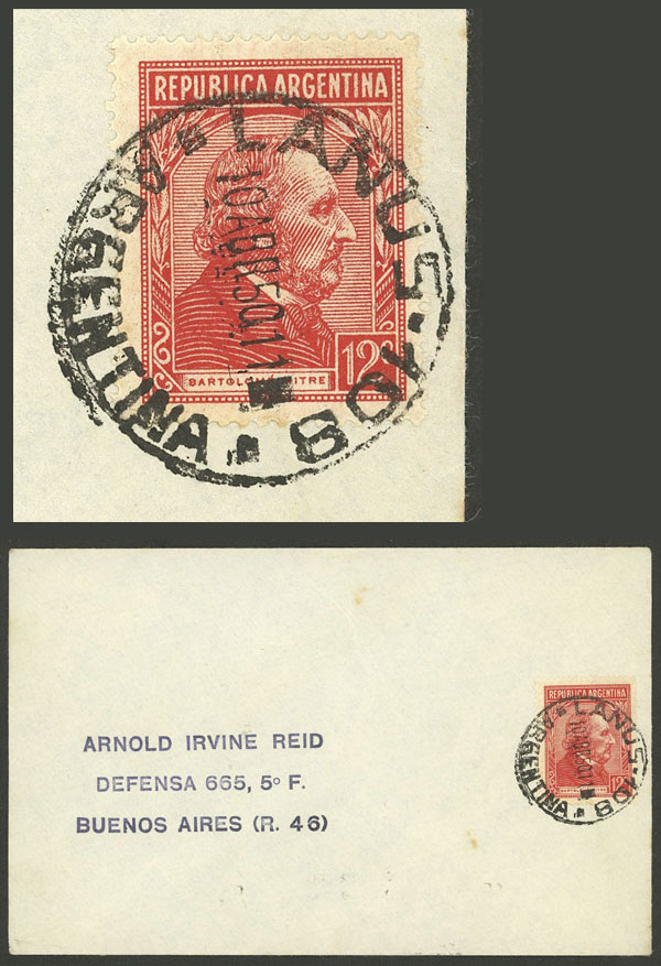 Lot 1400 - Argentina postal history -  Guillermo Jalil - Philatino Auction # 2348 ARGENTINA: General auction with material of all periods, including rarities