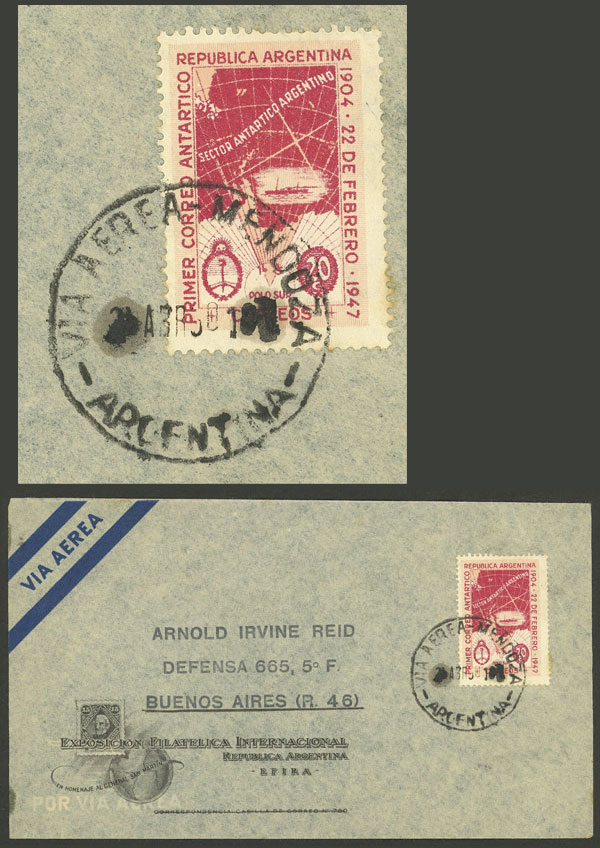 Lot 1401 - Argentina postal history -  Guillermo Jalil - Philatino Auction # 2348 ARGENTINA: General auction with material of all periods, including rarities