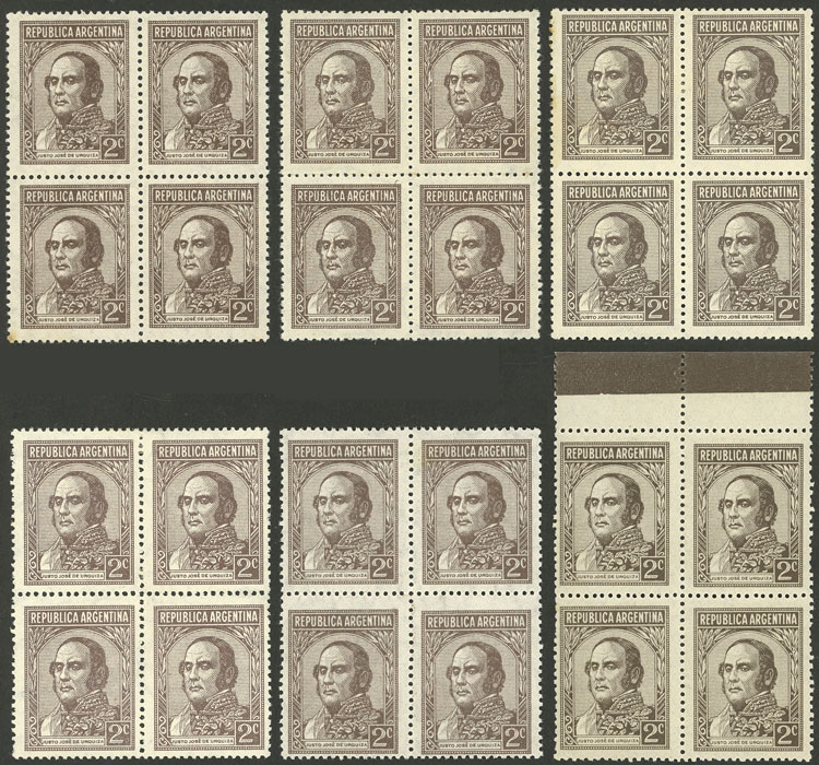 Lot 467 - Argentina general issues -  Guillermo Jalil - Philatino Auction # 2348 ARGENTINA: General auction with material of all periods, including rarities