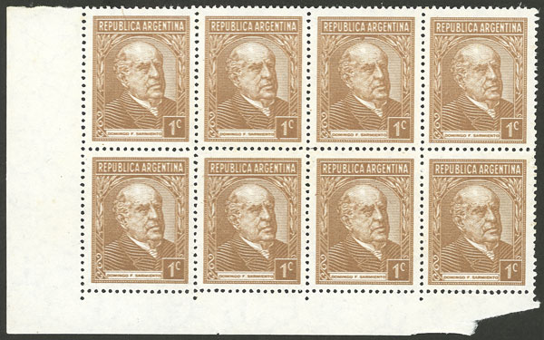 Lot 506 - Argentina general issues -  Guillermo Jalil - Philatino Auction # 2348 ARGENTINA: General auction with material of all periods, including rarities