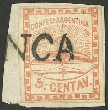 Lot 64 - Argentina confederation -  Guillermo Jalil - Philatino Auction # 2348 ARGENTINA: General auction with material of all periods, including rarities