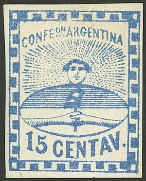 Lot 74 - Argentina confederation -  Guillermo Jalil - Philatino Auction # 2348 ARGENTINA: General auction with material of all periods, including rarities