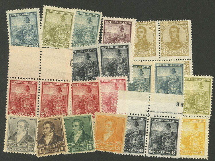 Lot 1493 - Argentina Lots and Collections -  Guillermo Jalil - Philatino Auction # 2348 ARGENTINA: General auction with material of all periods, including rarities