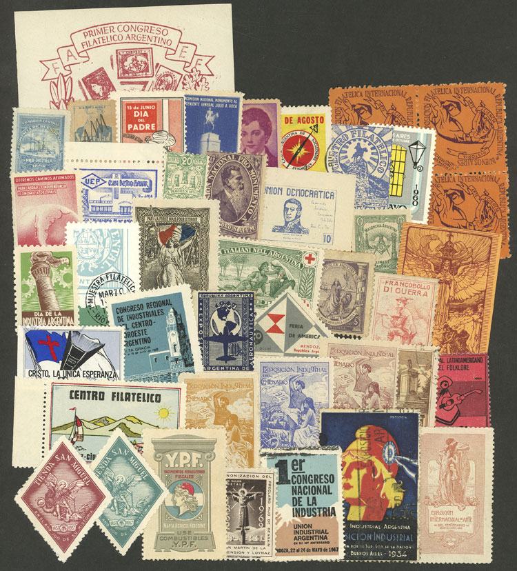 Lot 1550 - Argentina cinderellas - Guillermo Jalil - Philatino Auction # 2348 ARGENTINA: General auction with material of all periods, including rarities Lot 1550 - Argentina cinderellas - Guillermo Jalil - Philatino Auction # 2348 ARGENTINA: General auction with material of all periods, including rarities