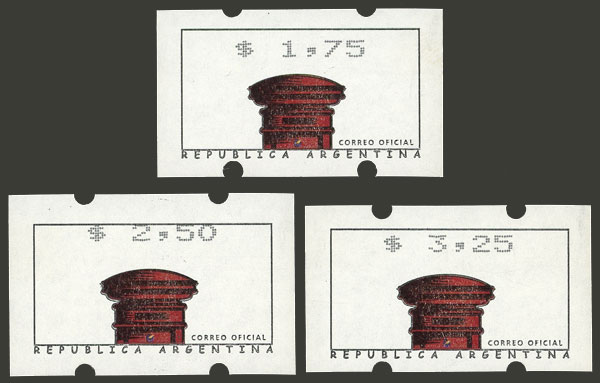 Lot 1298 - Argentina variable value stamps -  Guillermo Jalil - Philatino Auction # 2348 ARGENTINA: General auction with material of all periods, including rarities