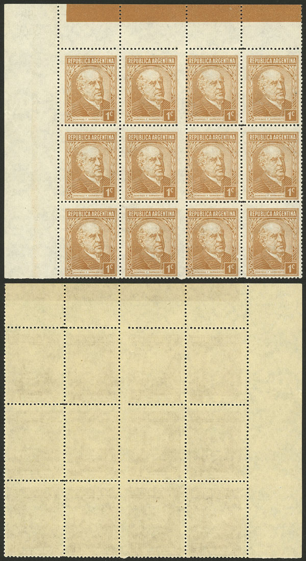 Lot 507 - Argentina general issues -  Guillermo Jalil - Philatino Auction # 2348 ARGENTINA: General auction with material of all periods, including rarities