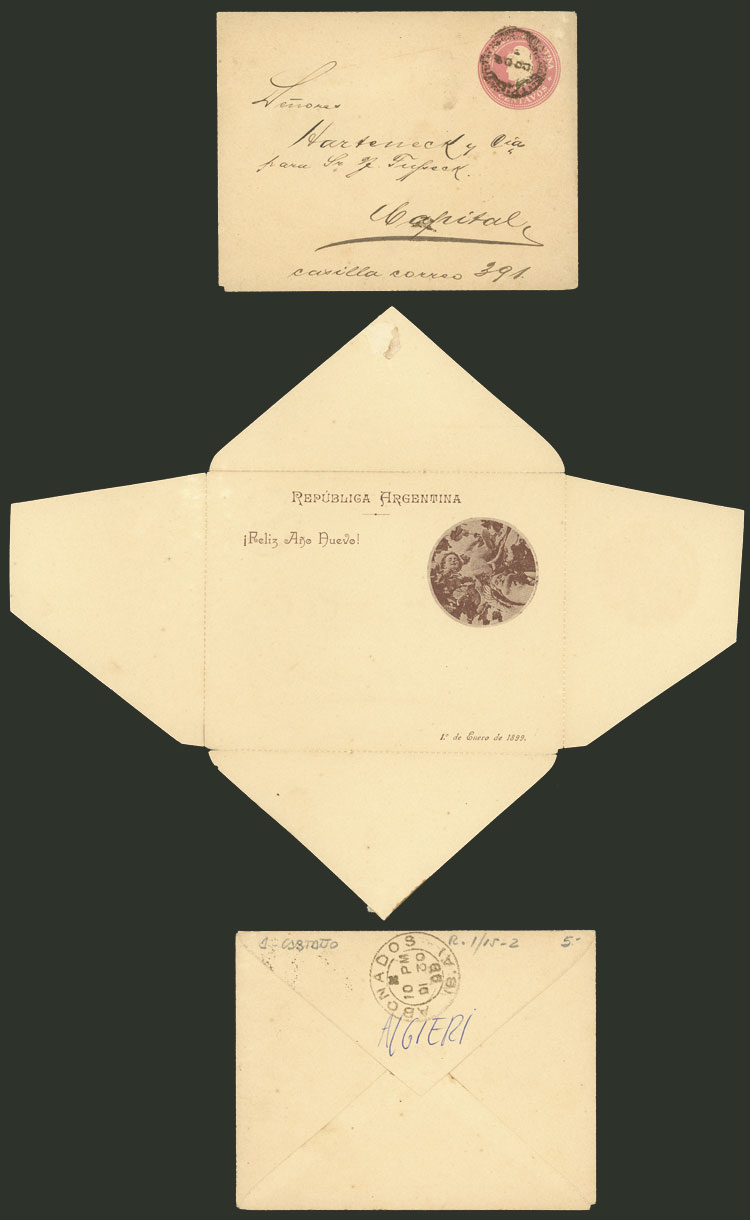 Lot 1320 - Argentina Postal stationery - Guillermo Jalil - Philatino Auction # 2348 ARGENTINA: General auction with material of all periods, including rarities Lot 1320 - Argentina Postal stationery - Guillermo Jalil - Philatino Auction # 2348 ARGENTINA: General auction with material of all periods, including rarities