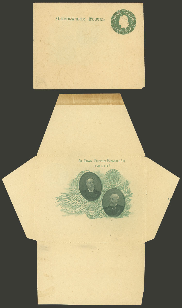 Lot 1324 - Argentina Postal stationery - Guillermo Jalil - Philatino Auction # 2348 ARGENTINA: General auction with material of all periods, including rarities Lot 1324 - Argentina Postal stationery - Guillermo Jalil - Philatino Auction # 2348 ARGENTINA: General auction with material of all periods, including rarities