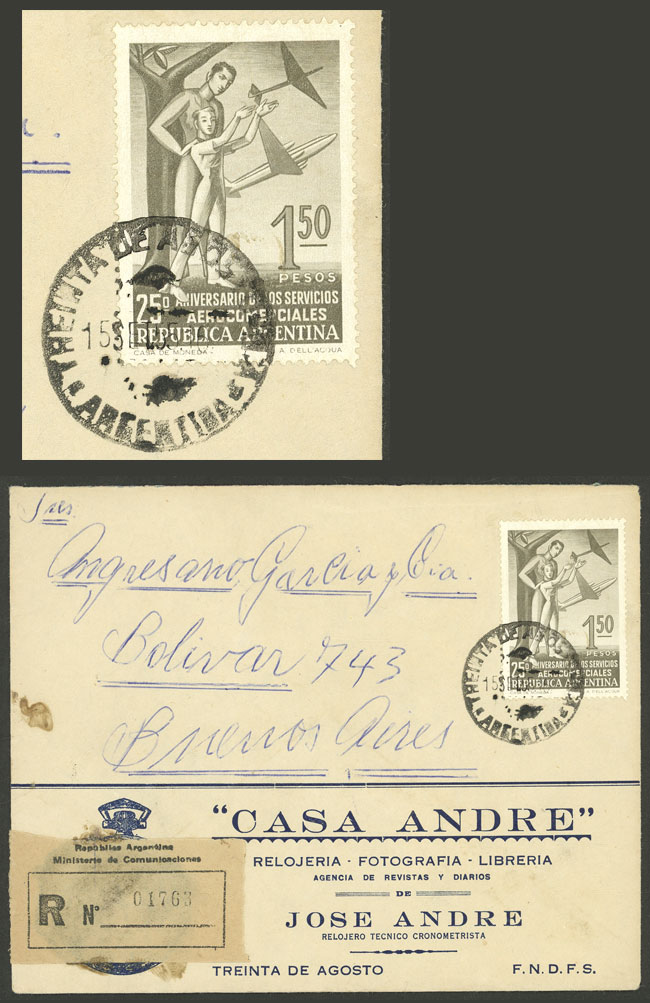 Lot 1430 - Argentina postal history - Guillermo Jalil - Philatino Auction # 2348 ARGENTINA: General auction with material of all periods, including rarities Lot 1430 - Argentina postal history - Guillermo Jalil - Philatino Auction # 2348 ARGENTINA: General auction with material of all periods, including rarities
