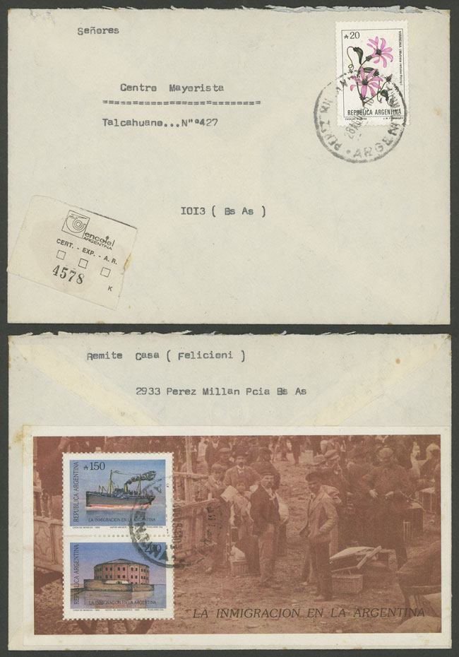 Lot 1123 - Argentina souvenir sheets - Guillermo Jalil - Philatino Auction # 2348 ARGENTINA: General auction with material of all periods, including rarities Lot 1123 - Argentina souvenir sheets - Guillermo Jalil - Philatino Auction # 2348 ARGENTINA: General auction with material of all periods, including rarities