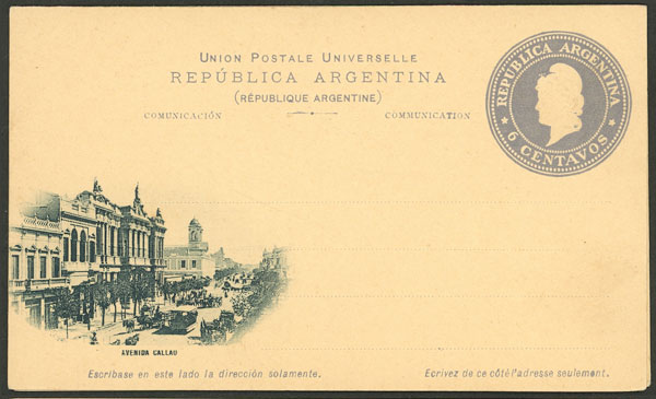 Lot 1334 - Argentina Postal stationery - Guillermo Jalil - Philatino Auction # 2348 ARGENTINA: General auction with material of all periods, including rarities Lot 1334 - Argentina Postal stationery - Guillermo Jalil - Philatino Auction # 2348 ARGENTINA: General auction with material of all periods, including rarities