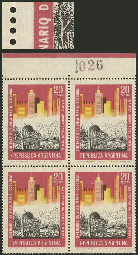 Lot 824 - Argentina general issues - Guillermo Jalil - Philatino Auction # 2348 ARGENTINA: General auction with material of all periods, including rarities Lot 824 - Argentina general issues - Guillermo Jalil - Philatino Auction # 2348 ARGENTINA: General auction with material of all periods, including rarities