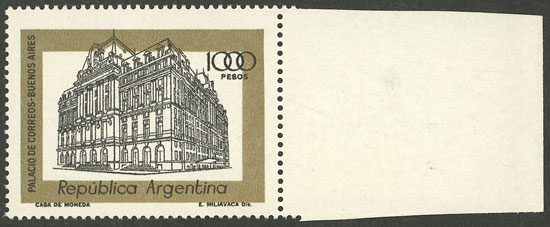 Lot 941 - Argentina general issues - Guillermo Jalil - Philatino Auction # 2348 ARGENTINA: General auction with material of all periods, including rarities Lot 941 - Argentina general issues - Guillermo Jalil - Philatino Auction # 2348 ARGENTINA: General auction with material of all periods, including rarities