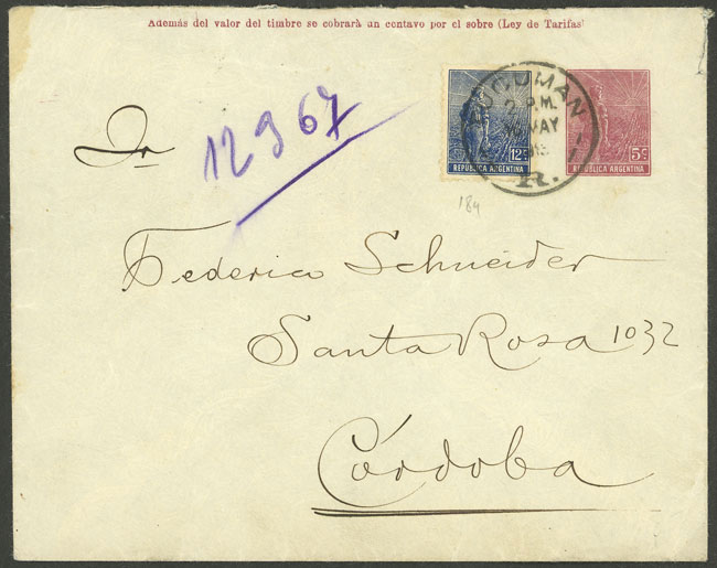 Lot 1355 - Argentina postal history - Guillermo Jalil - Philatino Auction # 2348 ARGENTINA: General auction with material of all periods, including rarities Lot 1355 - Argentina postal history - Guillermo Jalil - Philatino Auction # 2348 ARGENTINA: General auction with material of all periods, including rarities