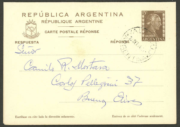 Lot 1423 - Argentina postal history -  Guillermo Jalil - Philatino Auction # 2348 ARGENTINA: General auction with material of all periods, including rarities