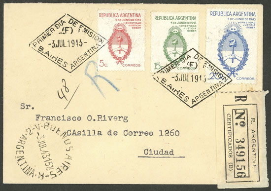 Lot 600 - Argentina general issues - Guillermo Jalil - Philatino Auction # 2348 ARGENTINA: General auction with material of all periods, including rarities Lot 600 - Argentina general issues - Guillermo Jalil - Philatino Auction # 2348 ARGENTINA: General auction with material of all periods, including rarities