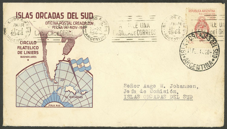 Lot 4 - argentine antarctica postal history - Guillermo Jalil - Philatino Auction # 2348 ARGENTINA: General auction with material of all periods, including rarities Lot 4 - argentine antarctica postal history - Guillermo Jalil - Philatino Auction # 2348 ARGENTINA: General auction with material of all periods, including rarities