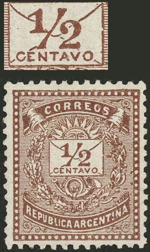 Lot 208 - Argentina general issues - Guillermo Jalil - Philatino Auction # 2348 ARGENTINA: General auction with material of all periods, including rarities Lot 208 - Argentina general issues - Guillermo Jalil - Philatino Auction # 2348 ARGENTINA: General auction with material of all periods, including rarities