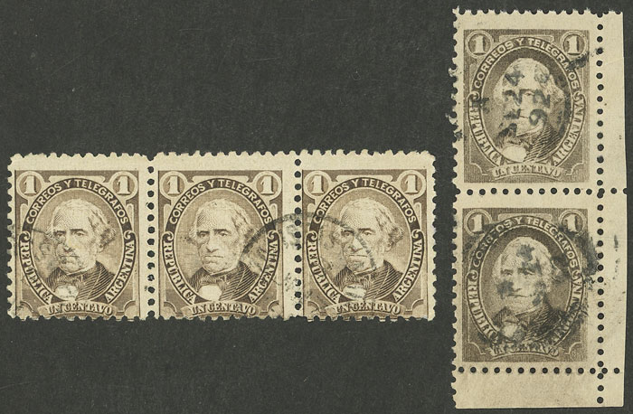 Lot 239 - Argentina general issues -  Guillermo Jalil - Philatino Auction # 2348 ARGENTINA: General auction with material of all periods, including rarities