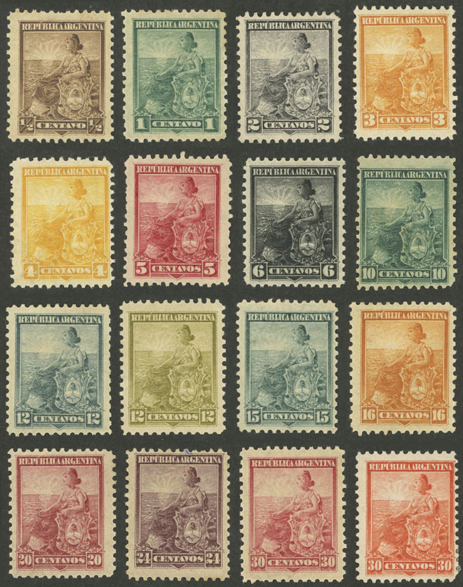Lot 297 - Argentina general issues -  Guillermo Jalil - Philatino Auction # 2348 ARGENTINA: General auction with material of all periods, including rarities