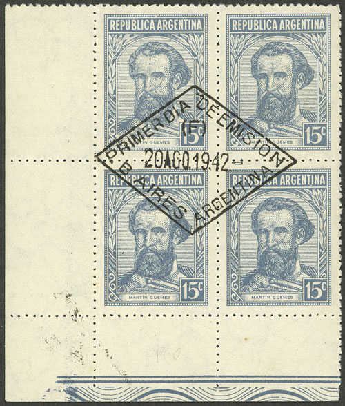 Lot 591 - Argentina general issues - Guillermo Jalil - Philatino Auction # 2348 ARGENTINA: General auction with material of all periods, including rarities Lot 591 - Argentina general issues - Guillermo Jalil - Philatino Auction # 2348 ARGENTINA: General auction with material of all periods, including rarities