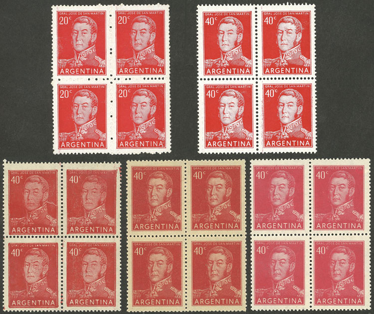 Lot 678 - Argentina general issues -  Guillermo Jalil - Philatino Auction # 2348 ARGENTINA: General auction with material of all periods, including rarities